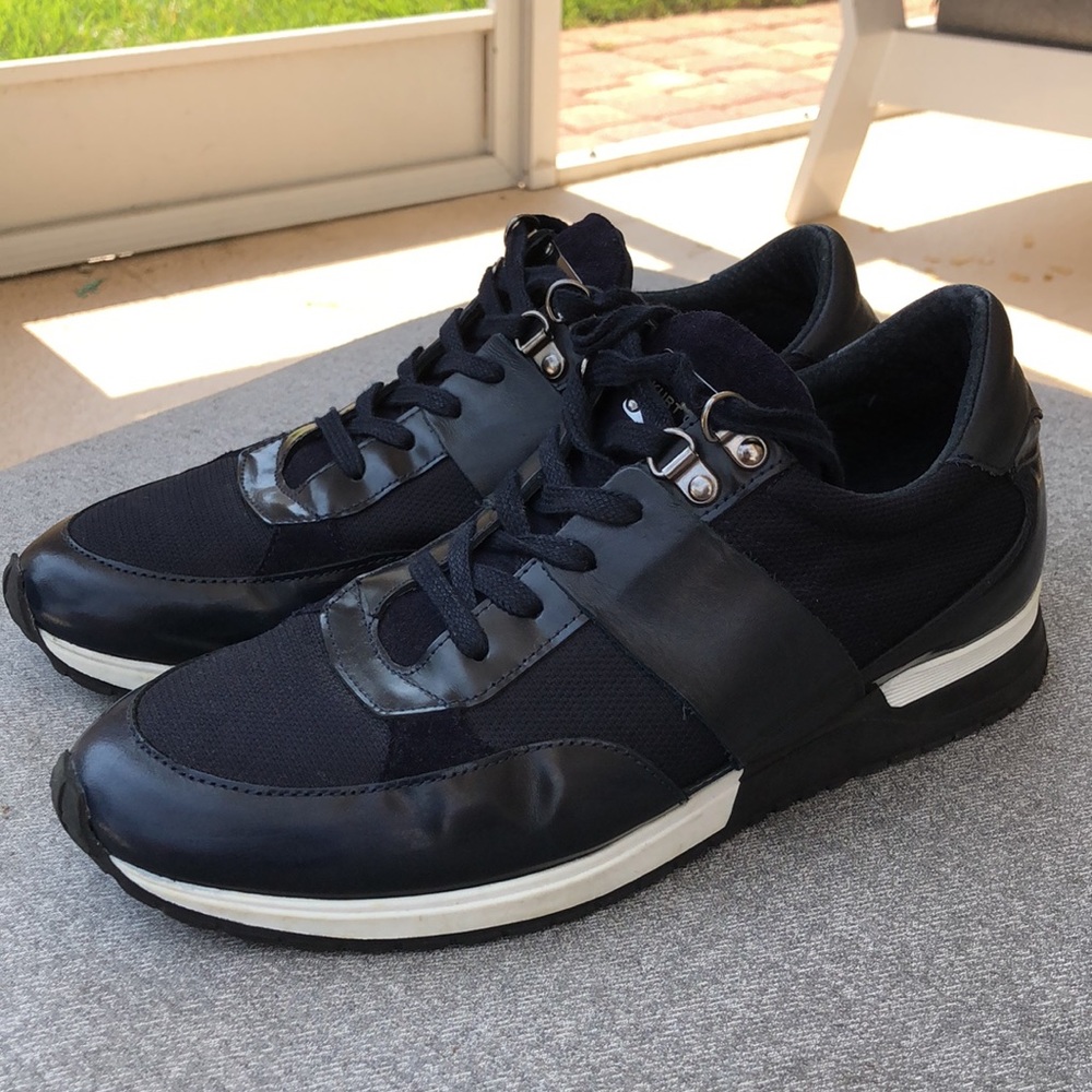 KURT GEIGER London Leather & Textile ‘Lexington’ Trainers